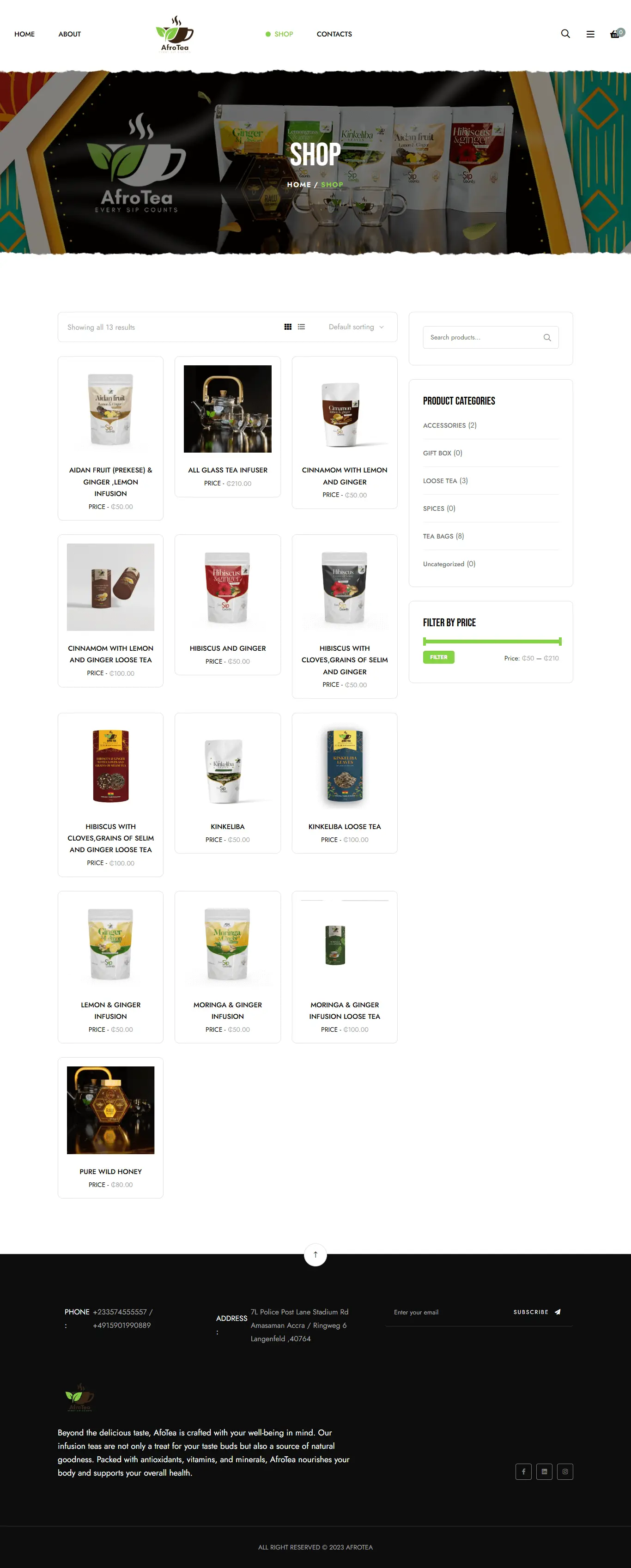 AfroTea screenshot 1